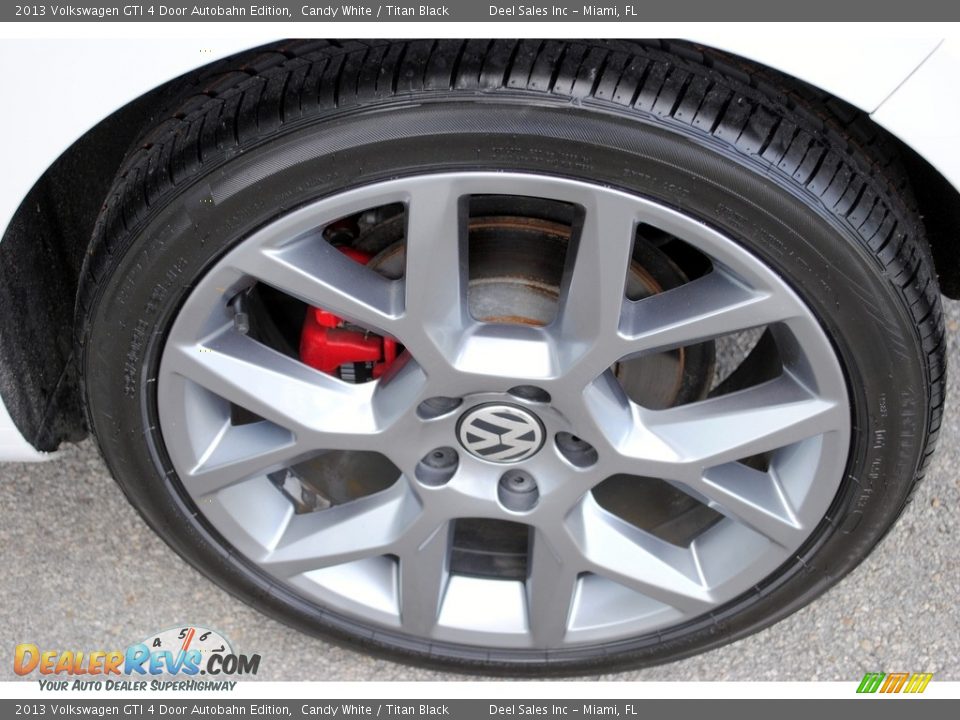 2013 Volkswagen GTI 4 Door Autobahn Edition Candy White / Titan Black Photo #9