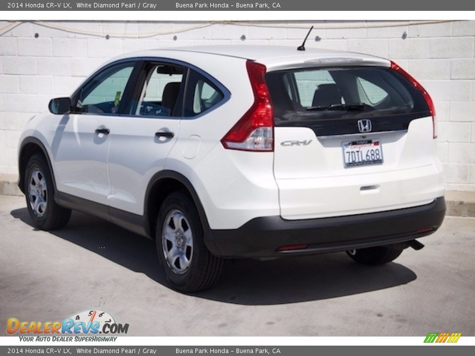 2014 Honda CR-V LX White Diamond Pearl / Gray Photo #2