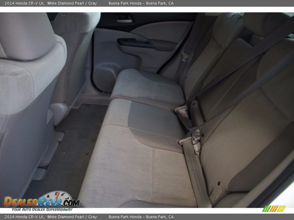 2014 Honda CR-V LX White Diamond Pearl / Gray Photo #4