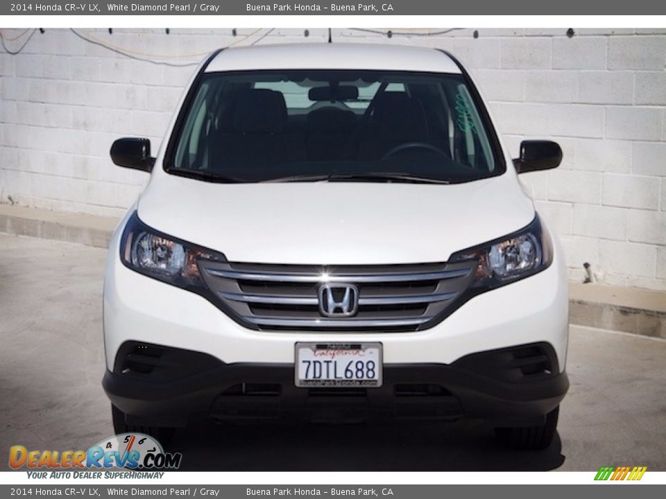 2014 Honda CR-V LX White Diamond Pearl / Gray Photo #7