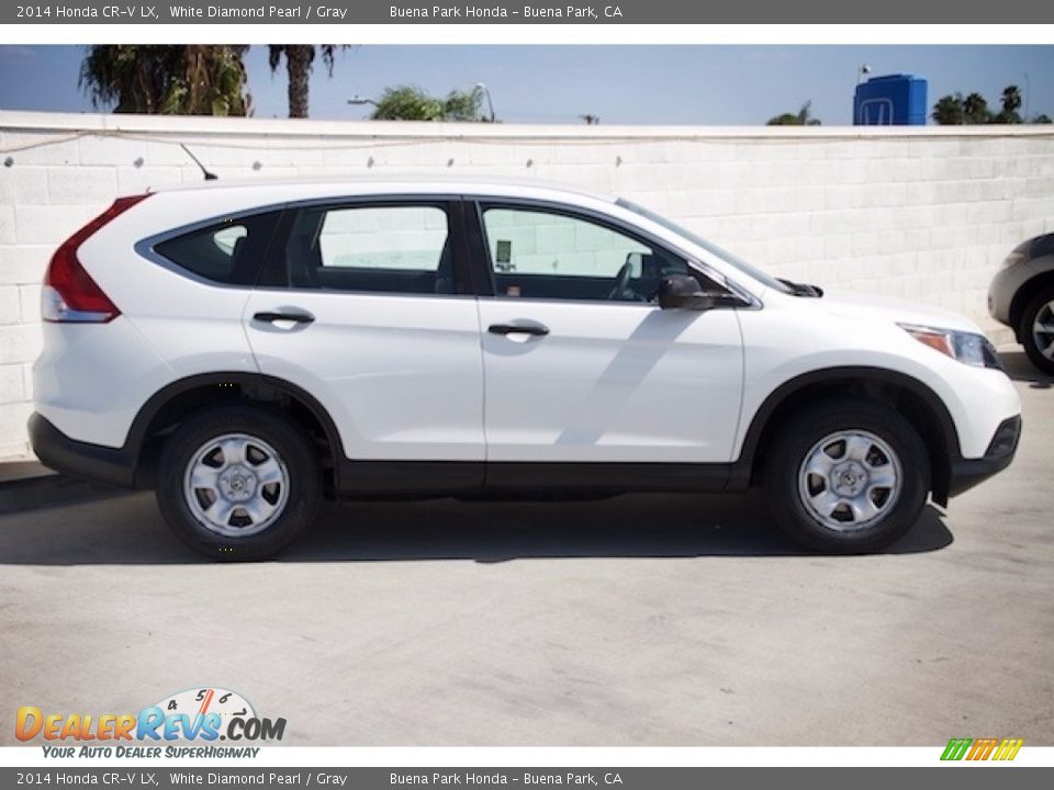 2014 Honda CR-V LX White Diamond Pearl / Gray Photo #8