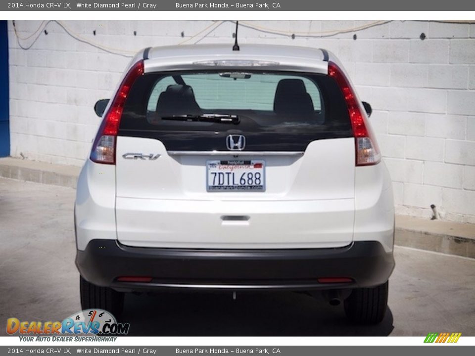 2014 Honda CR-V LX White Diamond Pearl / Gray Photo #9