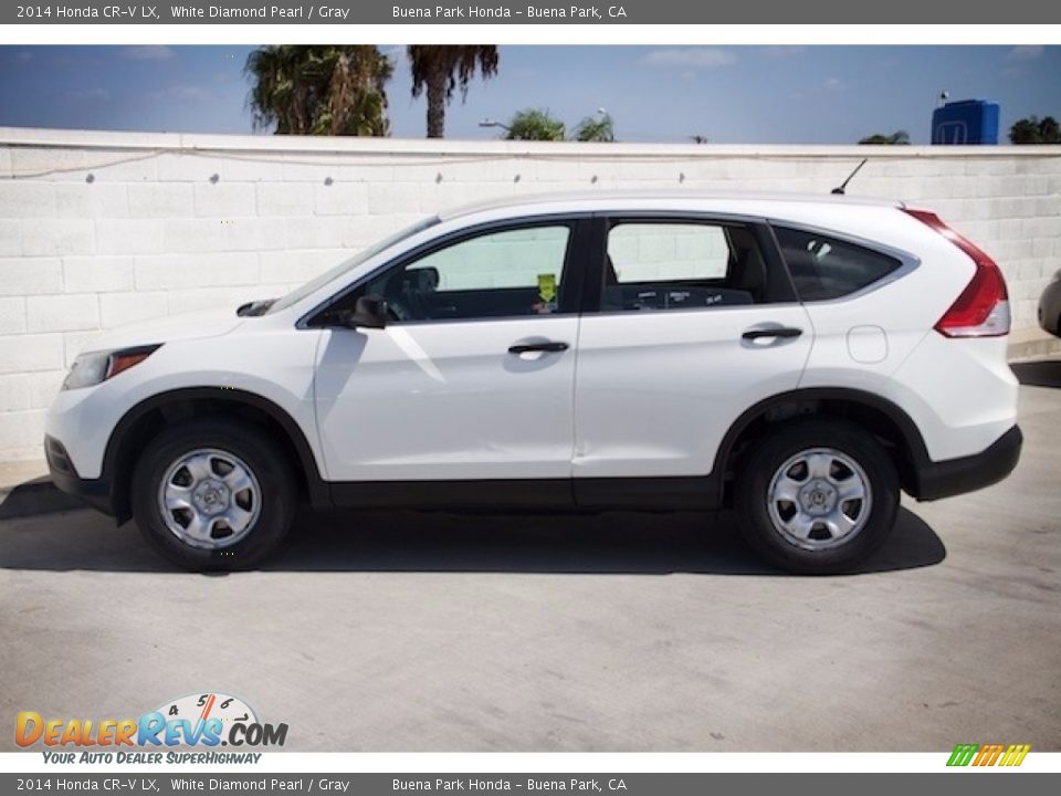 2014 Honda CR-V LX White Diamond Pearl / Gray Photo #10