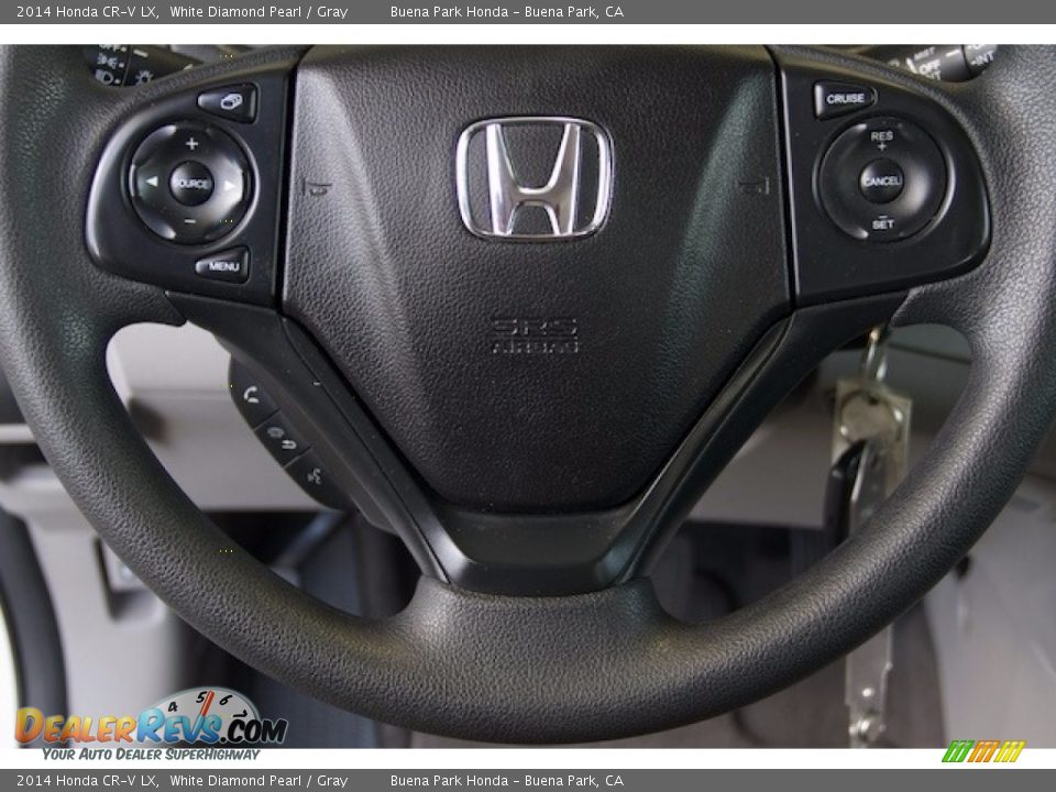 2014 Honda CR-V LX White Diamond Pearl / Gray Photo #11