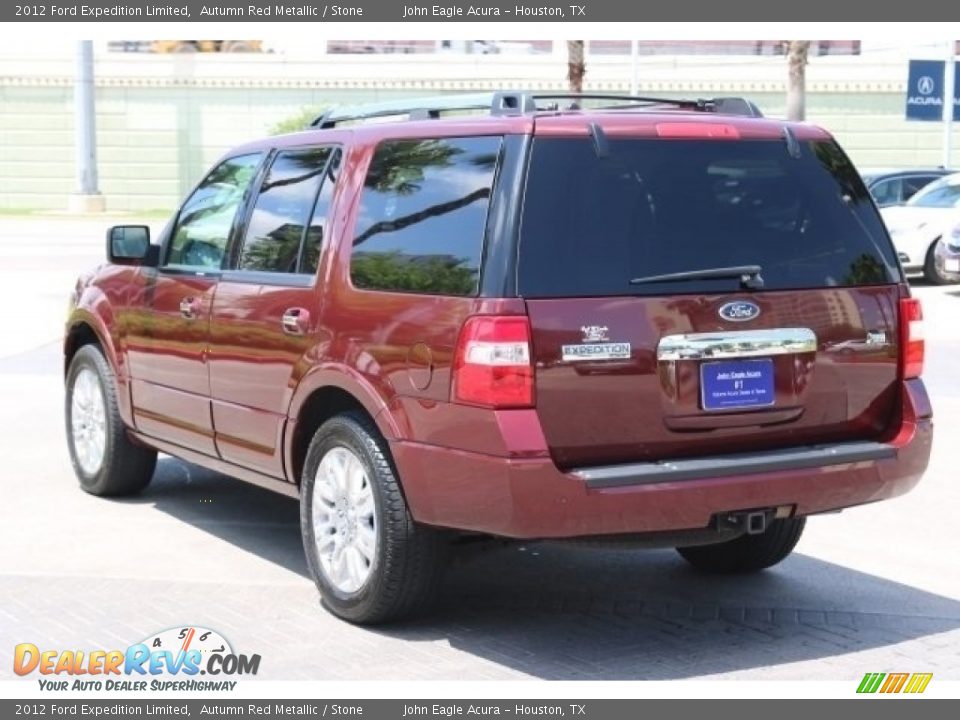 2012 Ford Expedition Limited Autumn Red Metallic / Stone Photo #5
