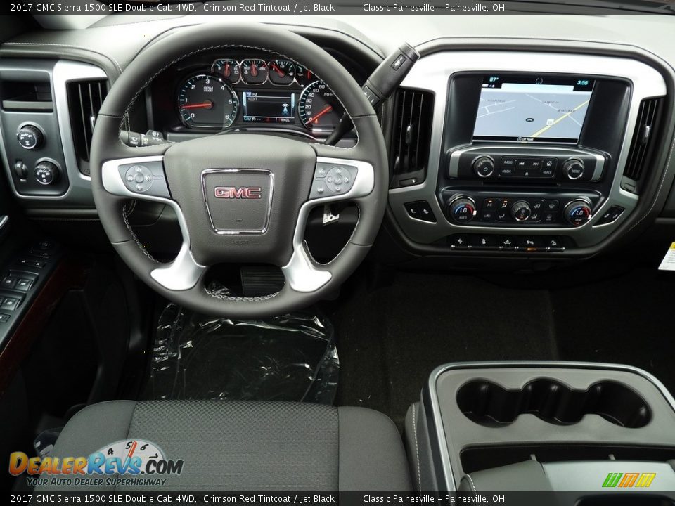 Front Seat of 2017 GMC Sierra 1500 SLE Double Cab 4WD Photo #7