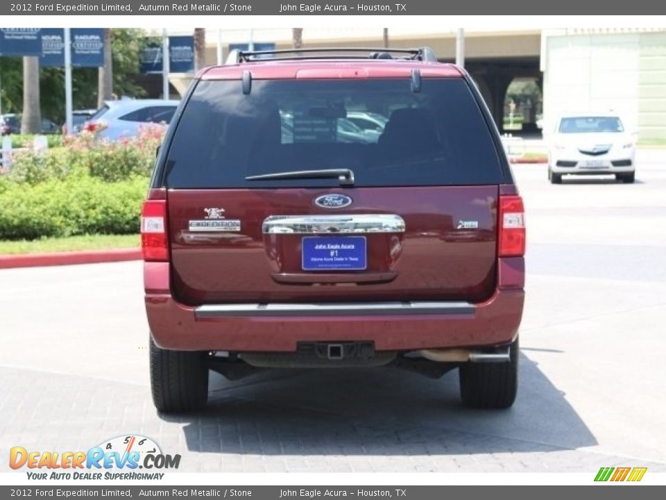 2012 Ford Expedition Limited Autumn Red Metallic / Stone Photo #6