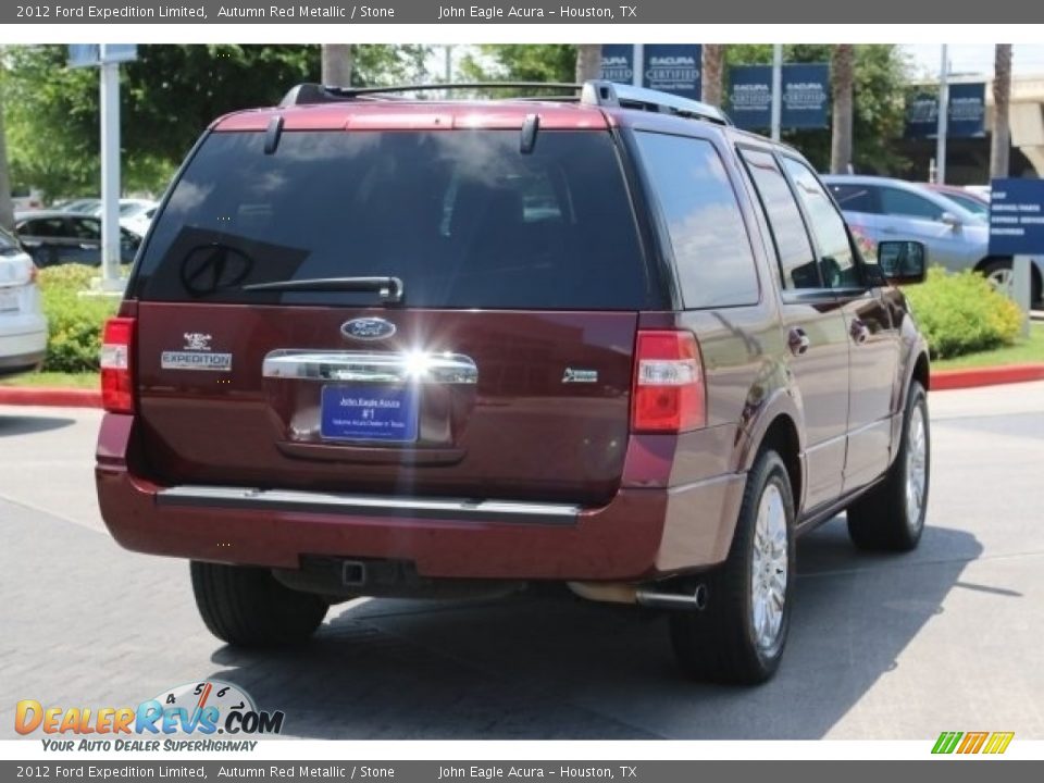 2012 Ford Expedition Limited Autumn Red Metallic / Stone Photo #7