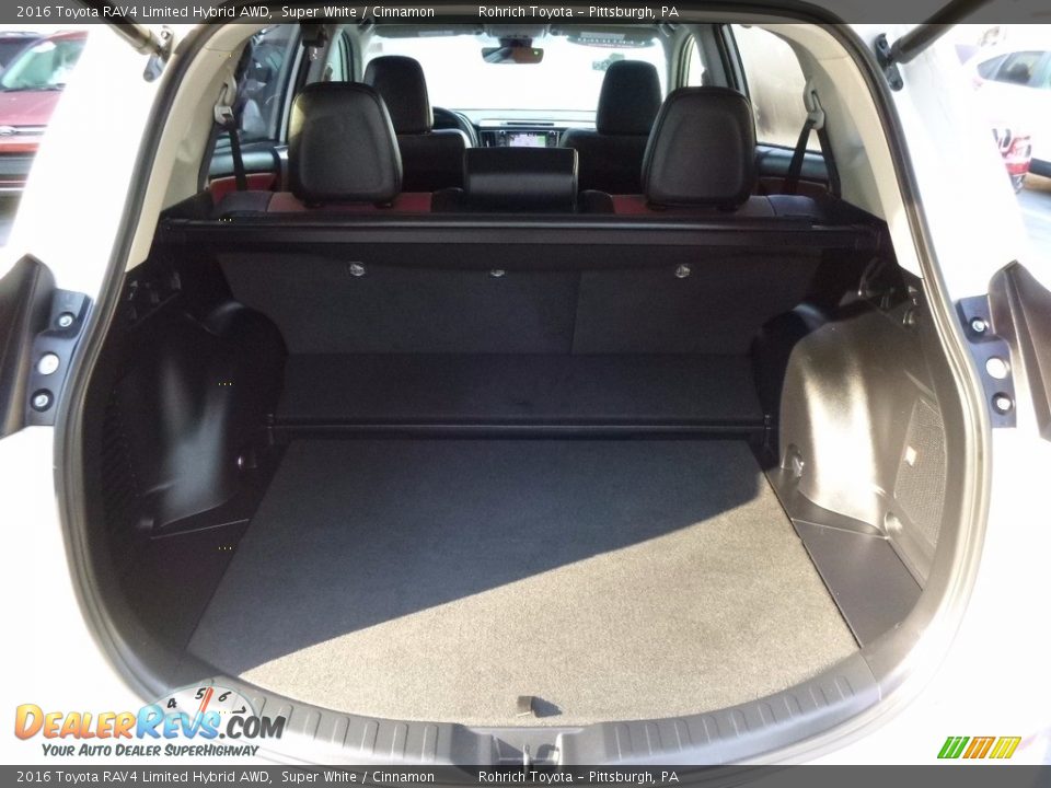 2016 Toyota RAV4 Limited Hybrid AWD Super White / Cinnamon Photo #14
