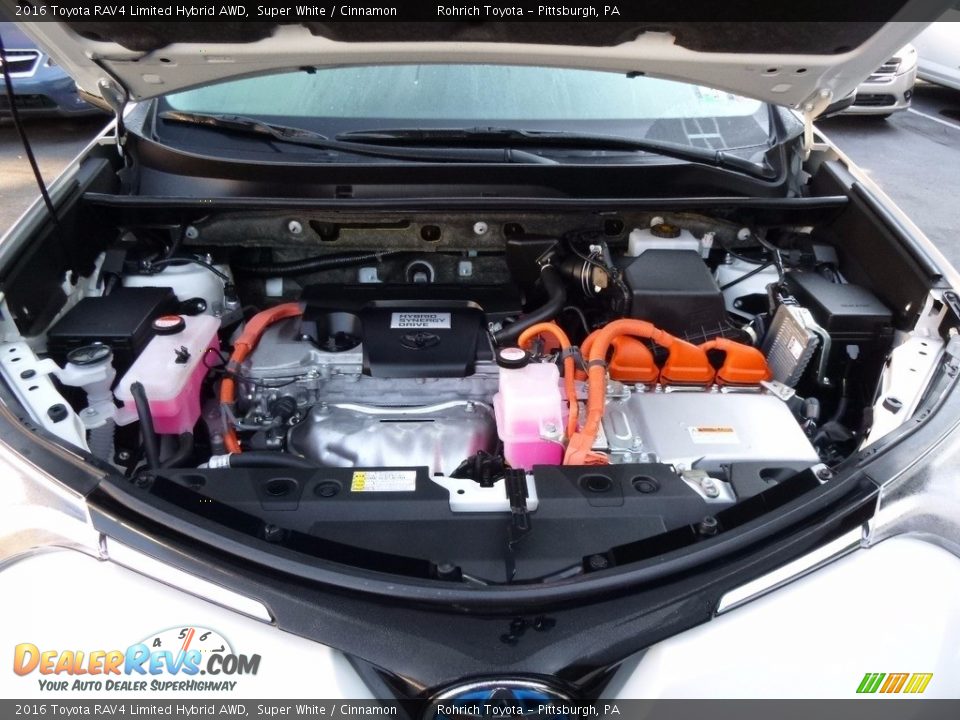 2016 Toyota RAV4 Limited Hybrid AWD Super White / Cinnamon Photo #16