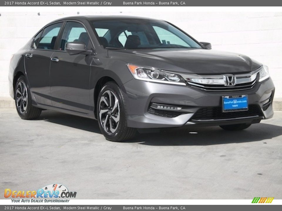 2017 Honda Accord EX-L Sedan Modern Steel Metallic / Gray Photo #1