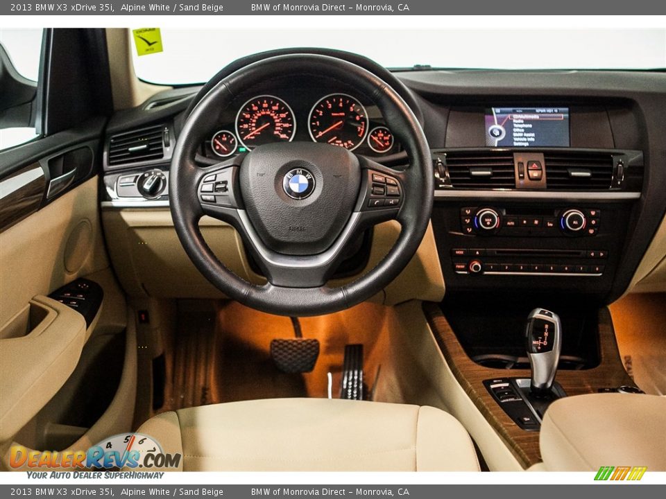 2013 BMW X3 xDrive 35i Alpine White / Sand Beige Photo #4