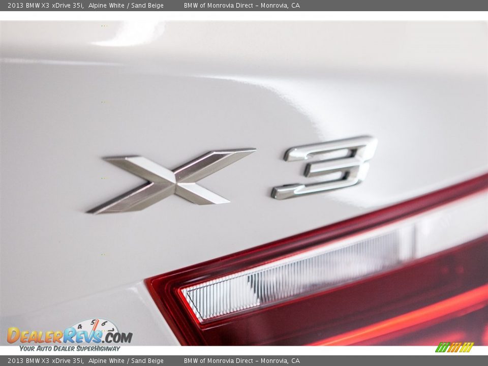 2013 BMW X3 xDrive 35i Alpine White / Sand Beige Photo #7
