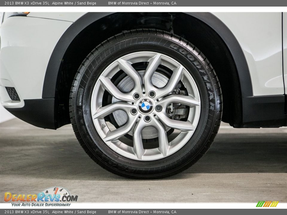 2013 BMW X3 xDrive 35i Alpine White / Sand Beige Photo #8