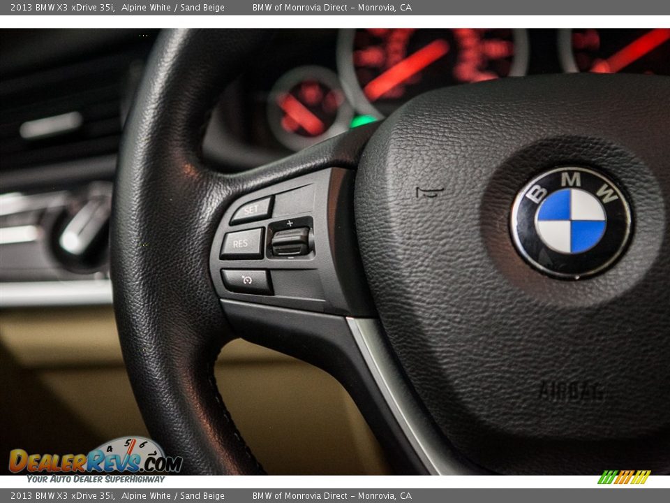 2013 BMW X3 xDrive 35i Alpine White / Sand Beige Photo #17