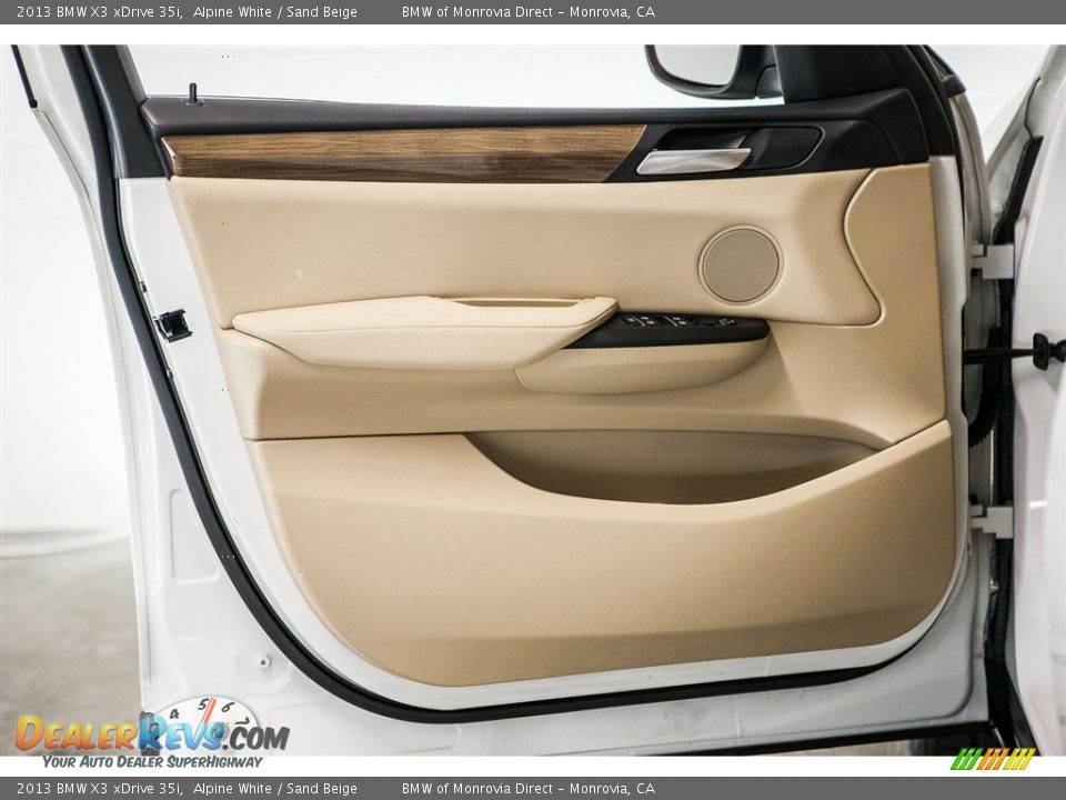 2013 BMW X3 xDrive 35i Alpine White / Sand Beige Photo #22