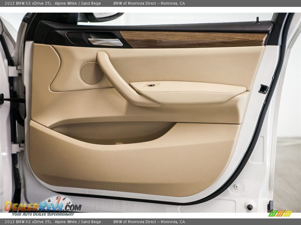 2013 BMW X3 xDrive 35i Alpine White / Sand Beige Photo #25