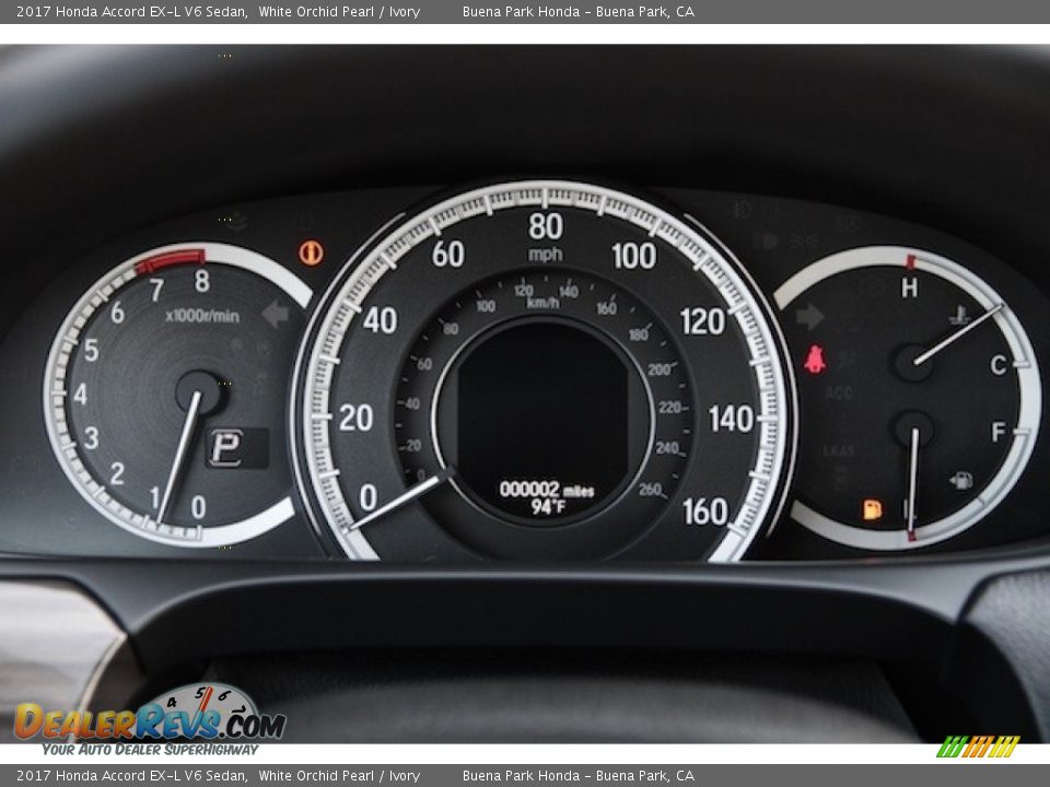2017 Honda Accord EX-L V6 Sedan White Orchid Pearl / Ivory Photo #19