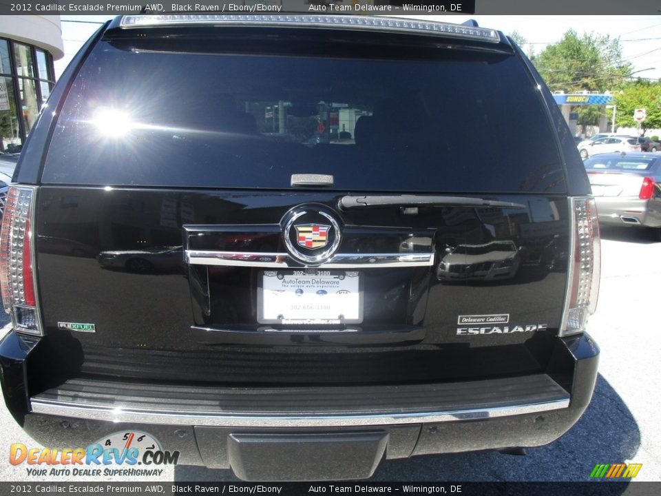 2012 Cadillac Escalade Premium AWD Black Raven / Ebony/Ebony Photo #5