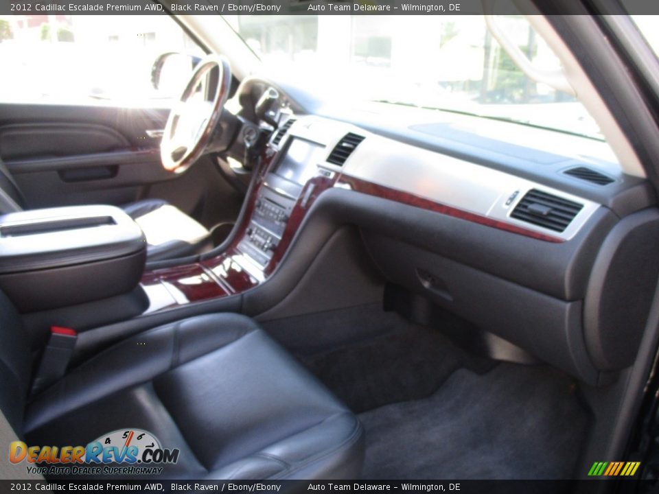 2012 Cadillac Escalade Premium AWD Black Raven / Ebony/Ebony Photo #17