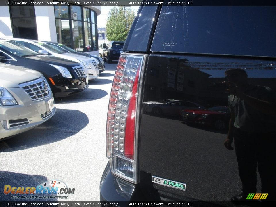 2012 Cadillac Escalade Premium AWD Black Raven / Ebony/Ebony Photo #33