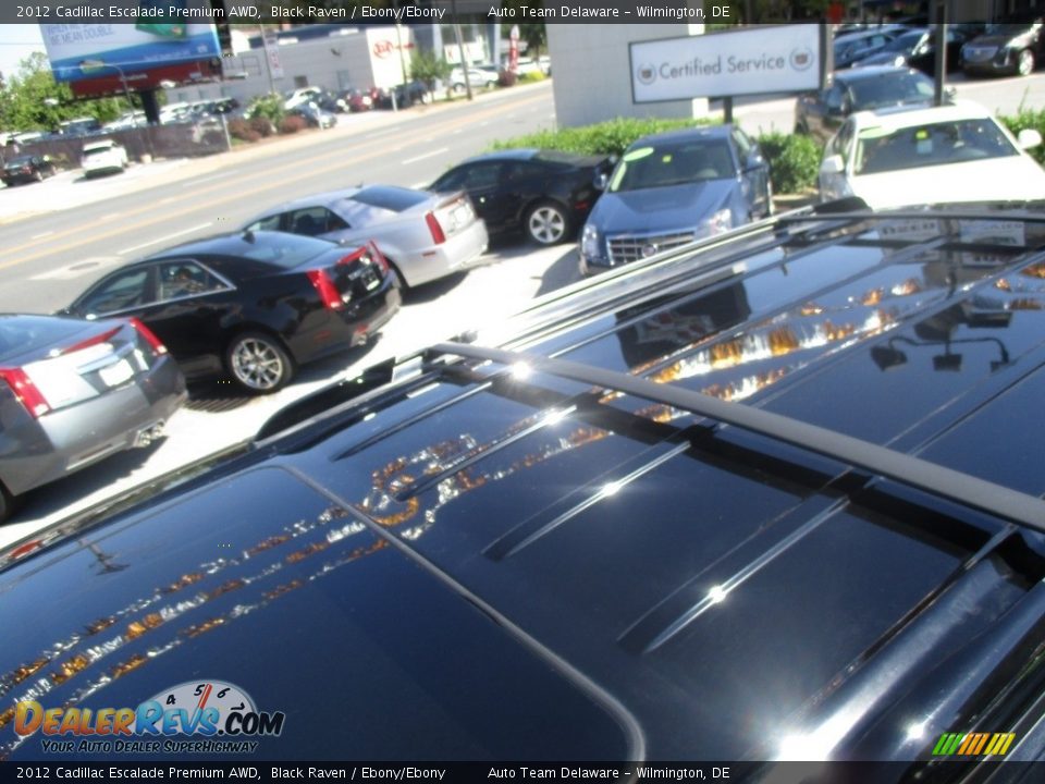 2012 Cadillac Escalade Premium AWD Black Raven / Ebony/Ebony Photo #36
