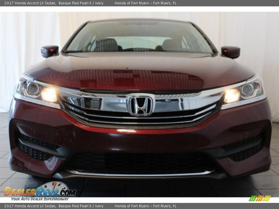 2017 Honda Accord LX Sedan Basque Red Pearl II / Ivory Photo #4