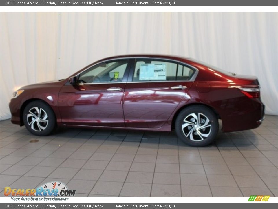 2017 Honda Accord LX Sedan Basque Red Pearl II / Ivory Photo #5