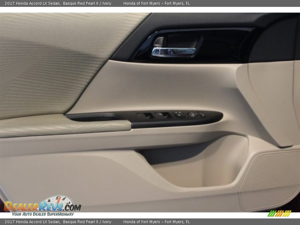 2017 Honda Accord LX Sedan Basque Red Pearl II / Ivory Photo #7