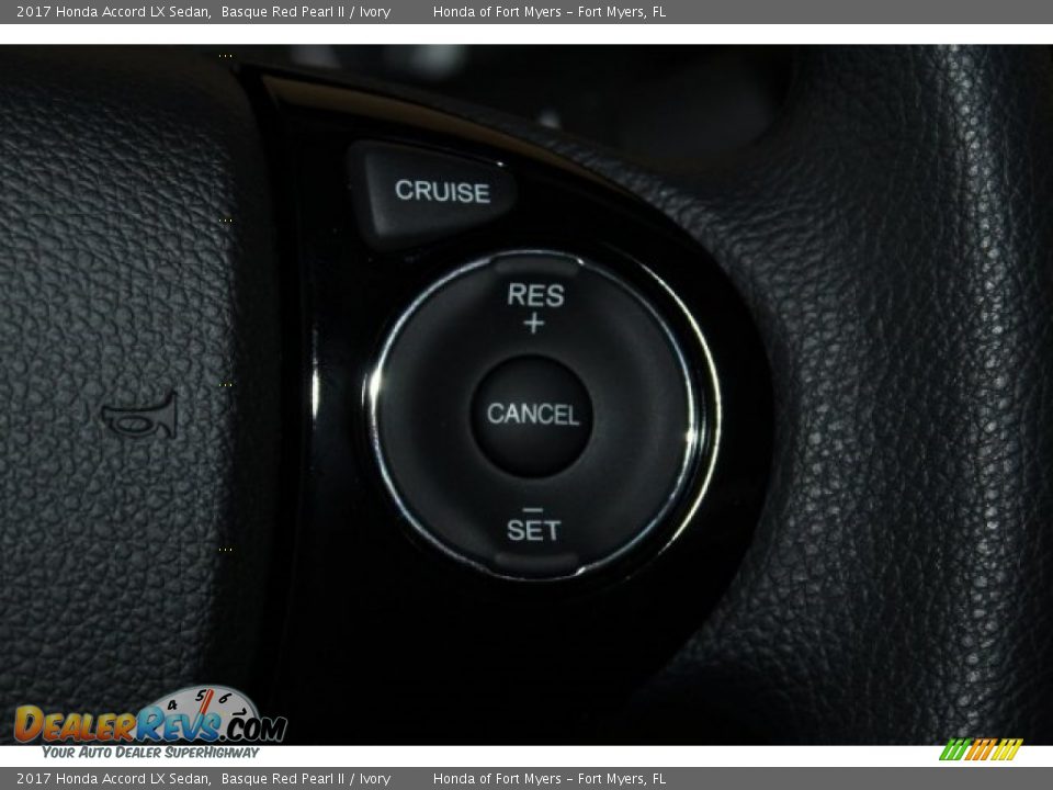 2017 Honda Accord LX Sedan Basque Red Pearl II / Ivory Photo #14
