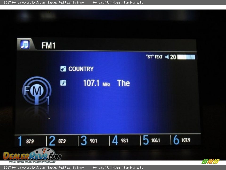 2017 Honda Accord LX Sedan Basque Red Pearl II / Ivory Photo #16