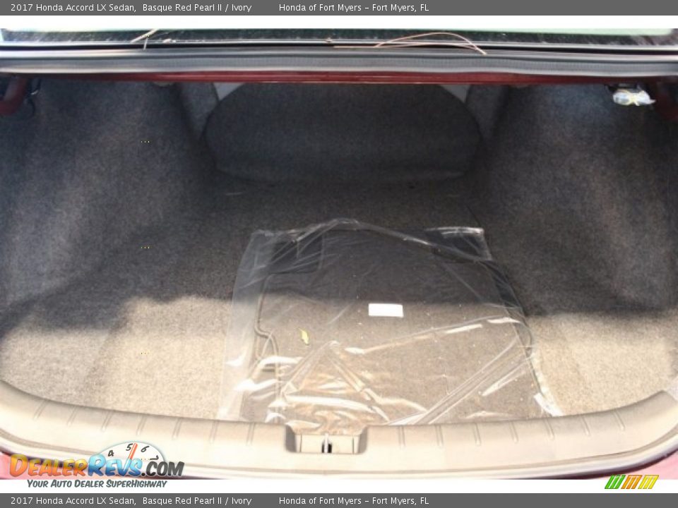 2017 Honda Accord LX Sedan Basque Red Pearl II / Ivory Photo #25