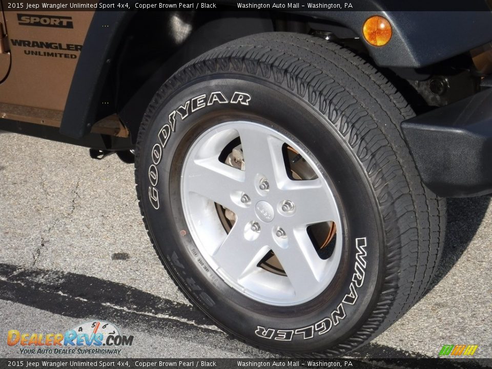 2015 Jeep Wrangler Unlimited Sport 4x4 Copper Brown Pearl / Black Photo #3
