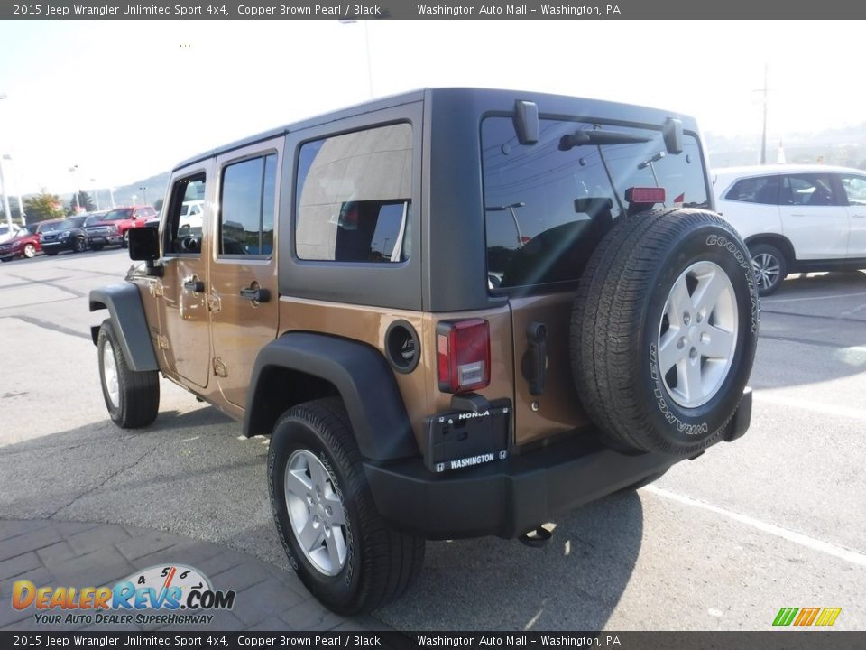 2015 Jeep Wrangler Unlimited Sport 4x4 Copper Brown Pearl / Black Photo #6