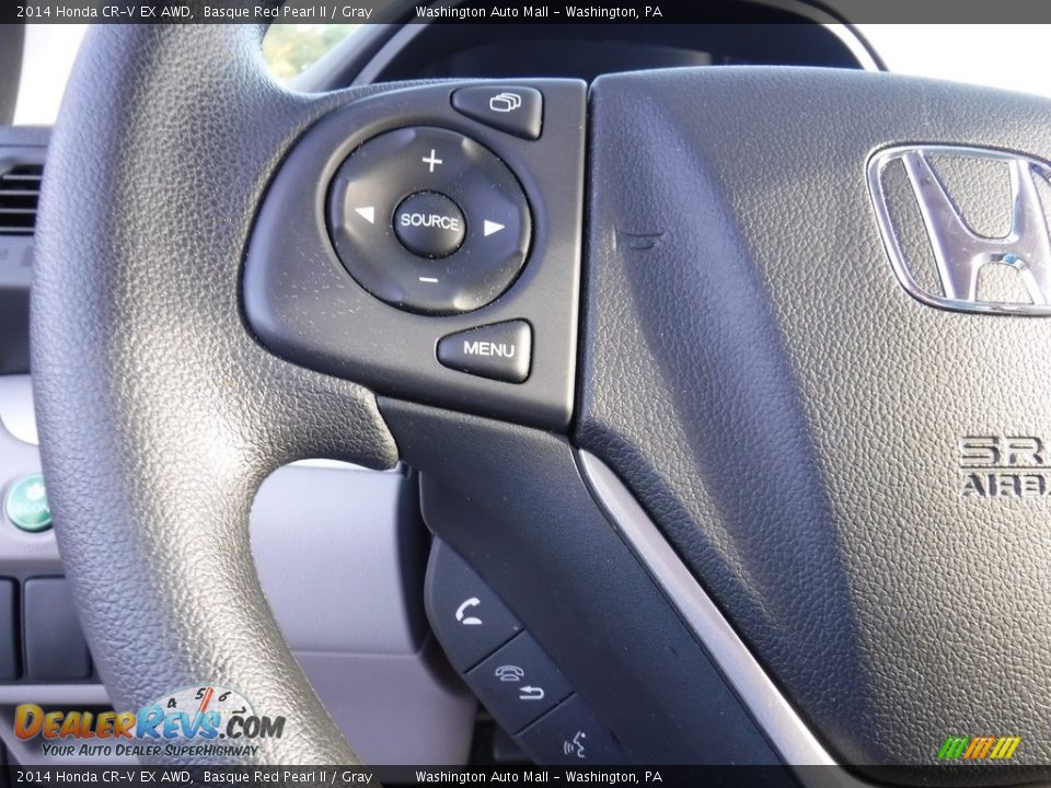 2014 Honda CR-V EX AWD Basque Red Pearl II / Gray Photo #16