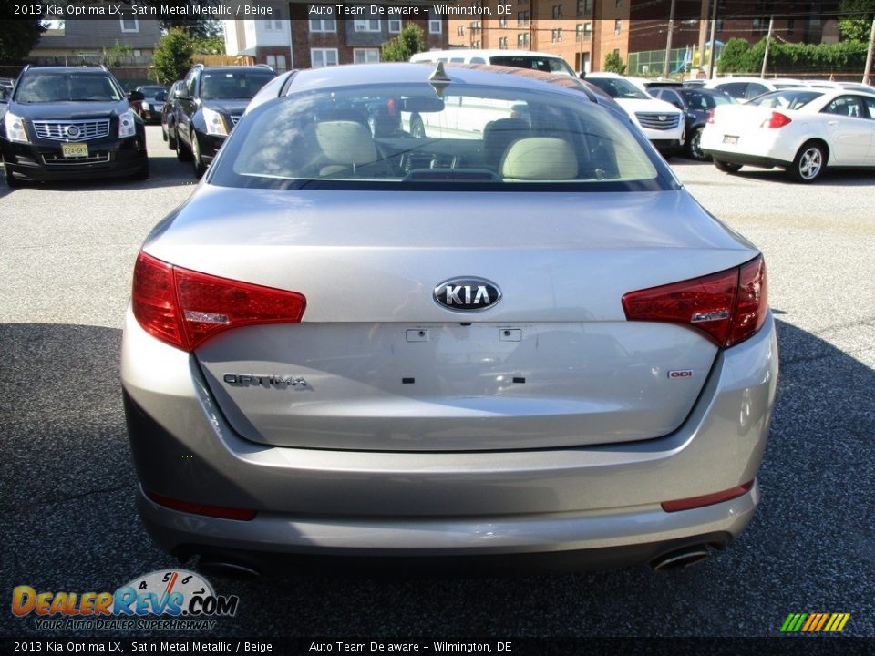 2013 Kia Optima LX Satin Metal Metallic / Beige Photo #5
