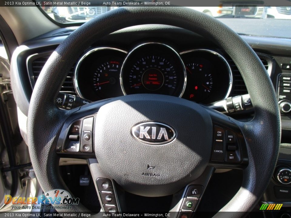 2013 Kia Optima LX Satin Metal Metallic / Beige Photo #12
