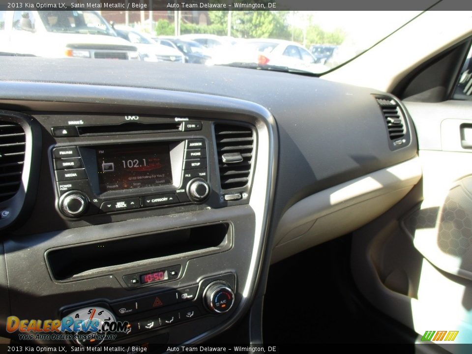 2013 Kia Optima LX Satin Metal Metallic / Beige Photo #15
