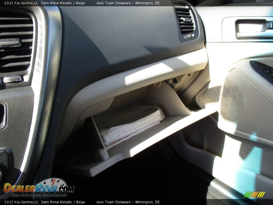 2013 Kia Optima LX Satin Metal Metallic / Beige Photo #16