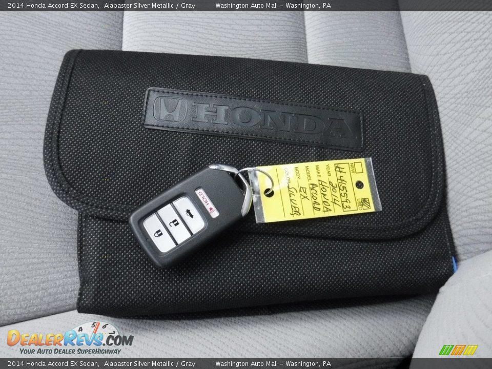 2014 Honda Accord EX Sedan Alabaster Silver Metallic / Gray Photo #18