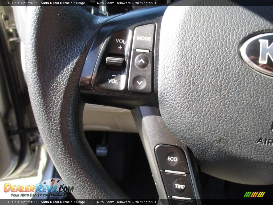 2013 Kia Optima LX Satin Metal Metallic / Beige Photo #31