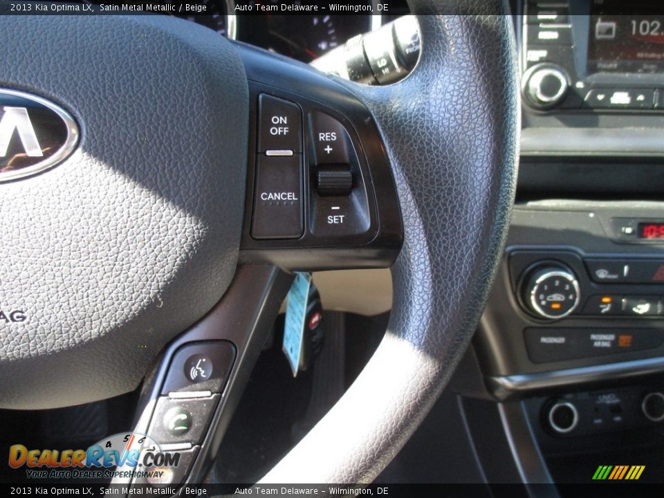 2013 Kia Optima LX Satin Metal Metallic / Beige Photo #32