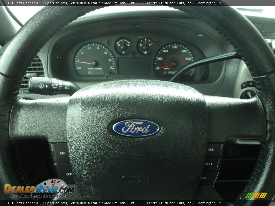 2011 Ford Ranger XLT SuperCab 4x4 Vista Blue Metallic / Medium Dark Flint Photo #11