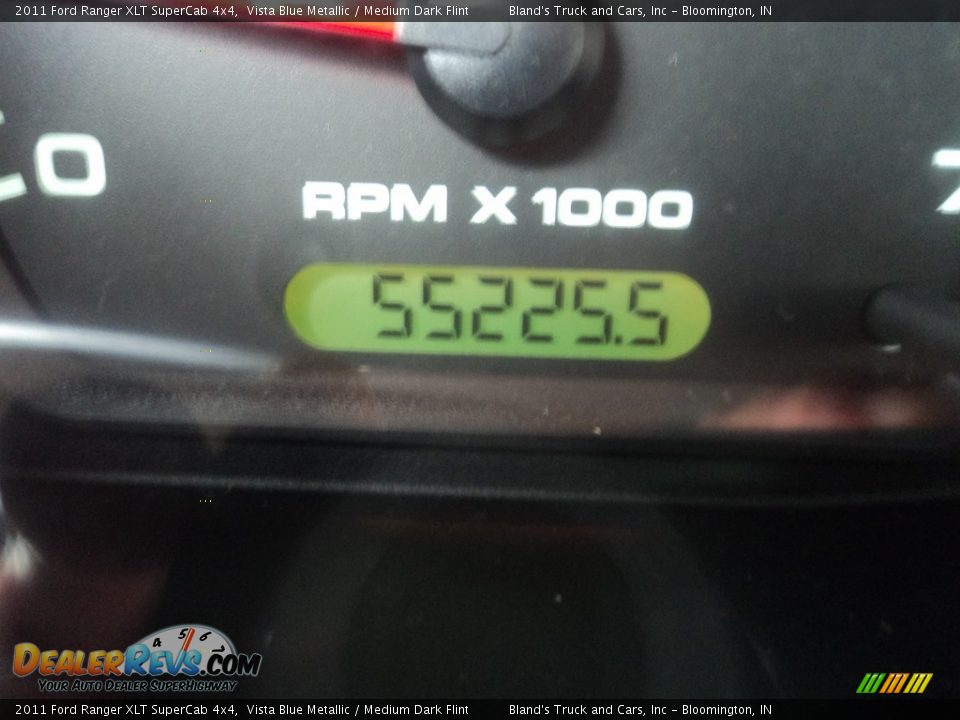 2011 Ford Ranger XLT SuperCab 4x4 Vista Blue Metallic / Medium Dark Flint Photo #13
