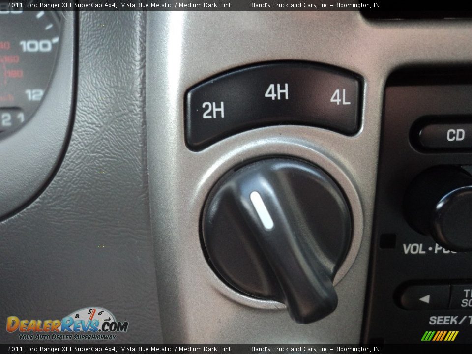 2011 Ford Ranger XLT SuperCab 4x4 Vista Blue Metallic / Medium Dark Flint Photo #17