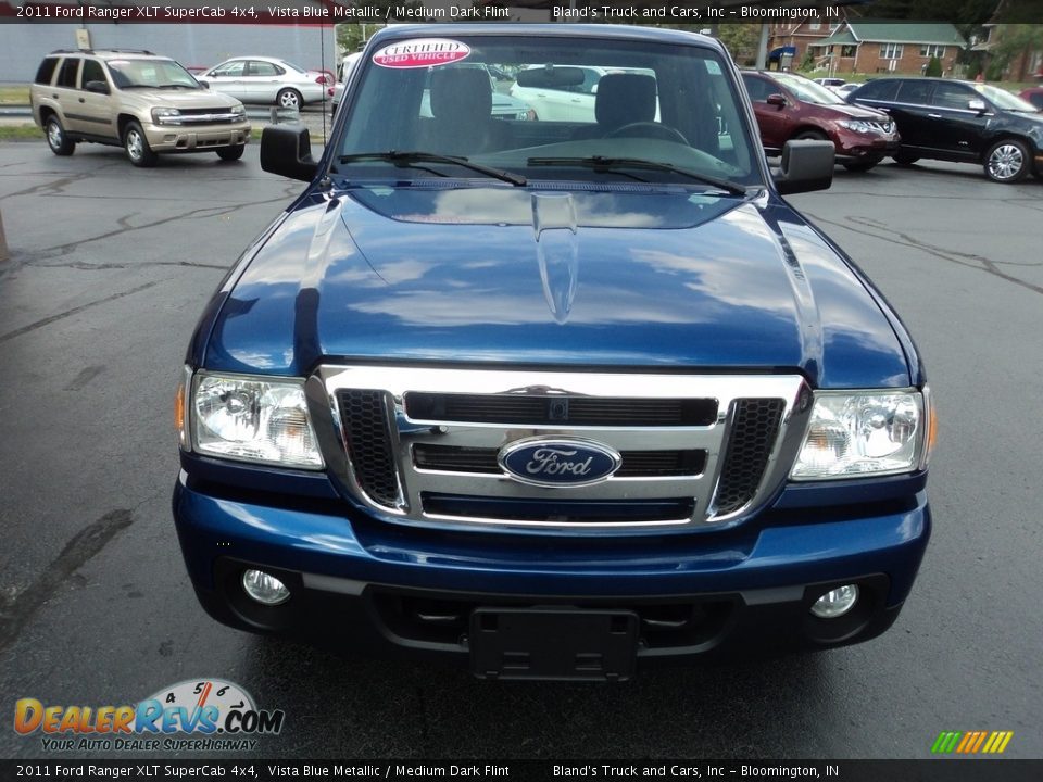 2011 Ford Ranger XLT SuperCab 4x4 Vista Blue Metallic / Medium Dark Flint Photo #23