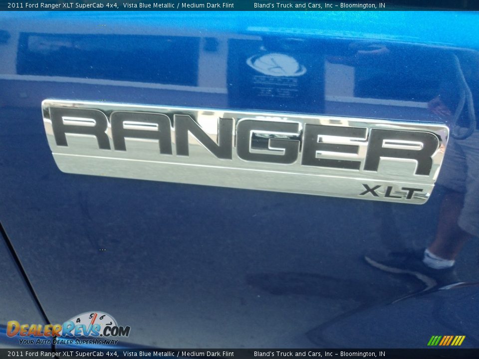 2011 Ford Ranger XLT SuperCab 4x4 Vista Blue Metallic / Medium Dark Flint Photo #26