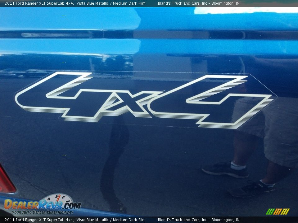2011 Ford Ranger XLT SuperCab 4x4 Vista Blue Metallic / Medium Dark Flint Photo #27