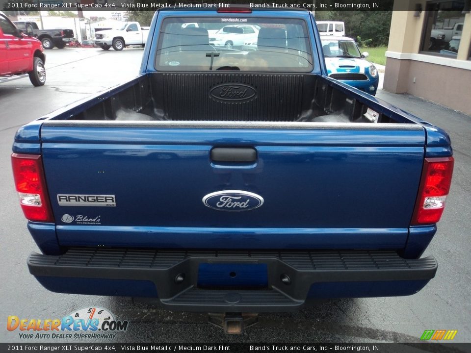 2011 Ford Ranger XLT SuperCab 4x4 Vista Blue Metallic / Medium Dark Flint Photo #28