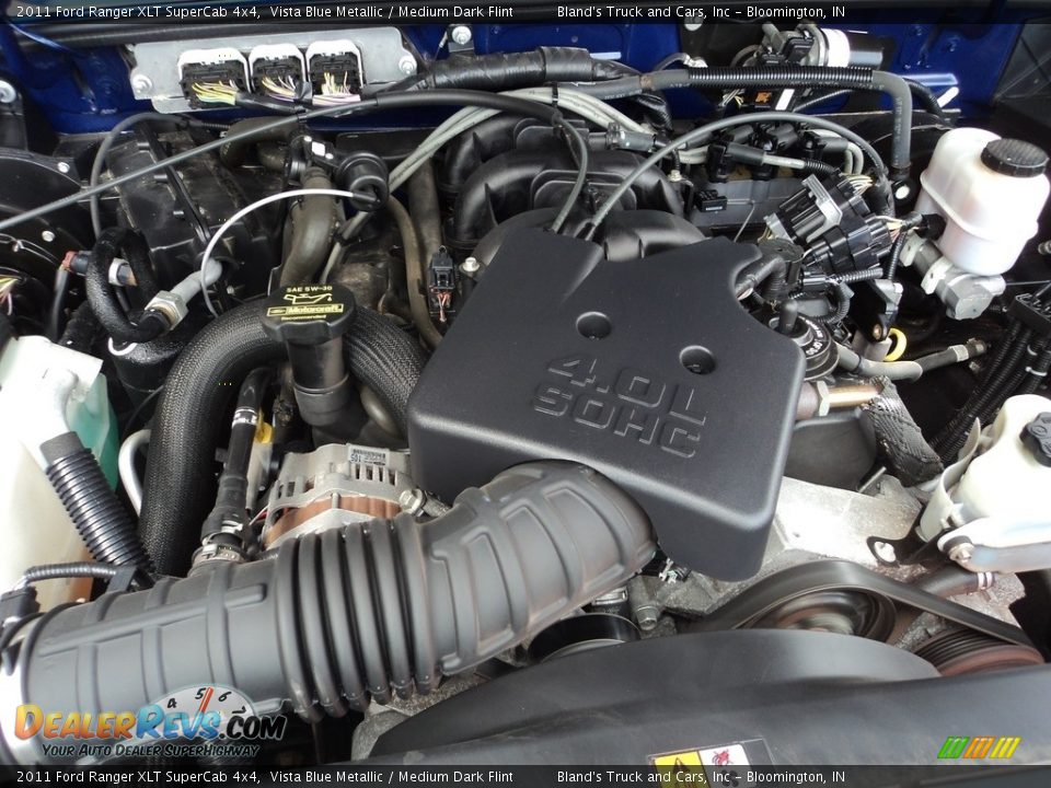 2011 Ford Ranger XLT SuperCab 4x4 Vista Blue Metallic / Medium Dark Flint Photo #30